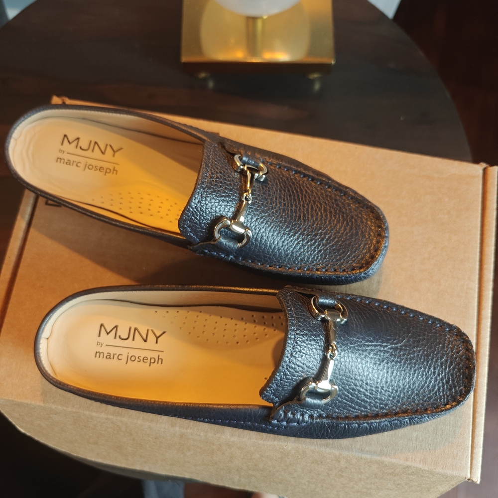 Marc Joseph Navy Blue Loafers - Picture 5 of 6